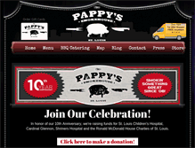 Tablet Screenshot of pappyssmokehouse.com